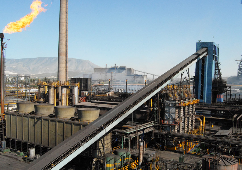 Planta de Altos Hornos de México. 