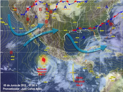 Se prevén lluvias intensas, tormentas eléctricas, granizadas y vientos fuertes en Oaxaca y Chiapas por "Blanca".