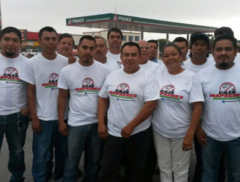 Un ejército de 220 personas fue armado este domingo por el equipo de campaña del candidato del PRI a la alcaldía de García, Carlos Barona, para vigila