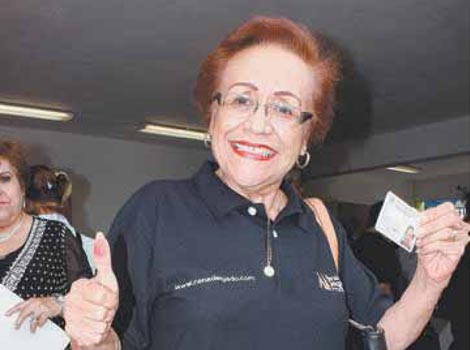 La Nena Delgado, como siempre, una ciudadana ejemplar.