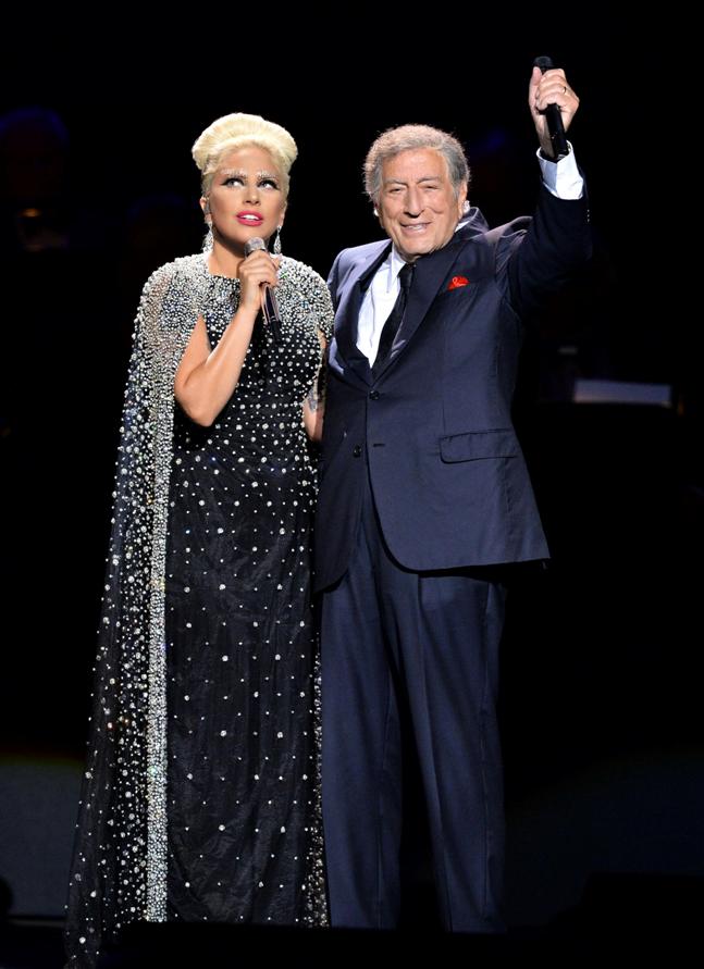 Lady Gaga y Tony Bennett ofrecieron lo mejor de sus voces. 