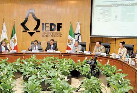 Los consejeros del IEDF sesionarán hoy.