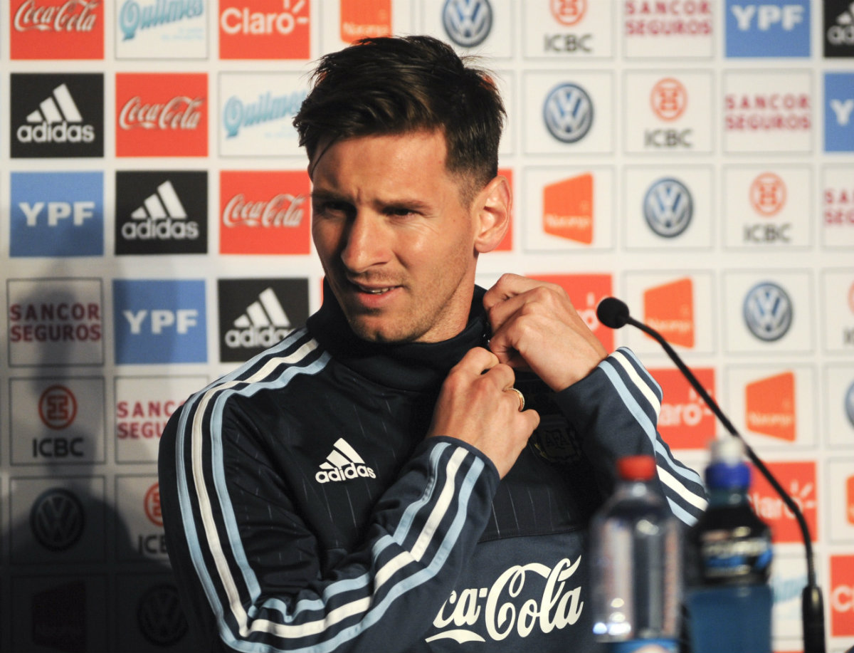 Messi en conferencia de prensa 