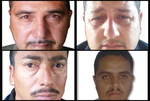 Raúl Romero, David Vázquez, José Echavarría y Jonnathan González fueron detenidos por estar vinculados al ataque a la PF en Ocotlán.