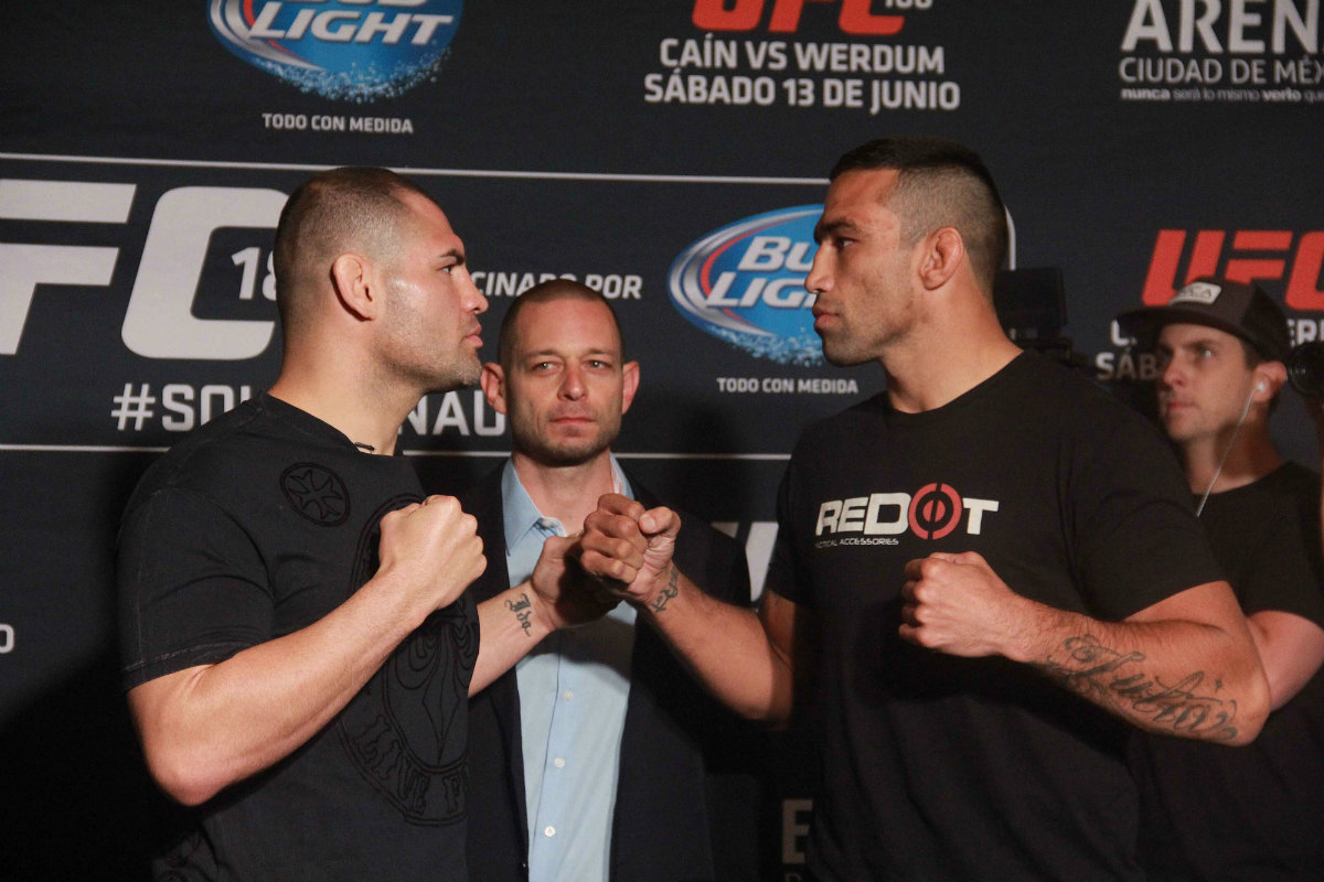 Caín Velásquez y Fabricio Werdum, listos para UFC 188