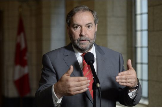 El líder socialdemócrata canadiense, Thomas Mulcair, decidido a suprimir el Senado