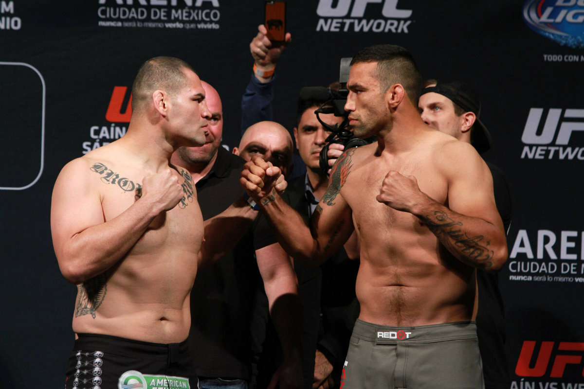 Caín Velásquez y Fabricio Werdum, listos