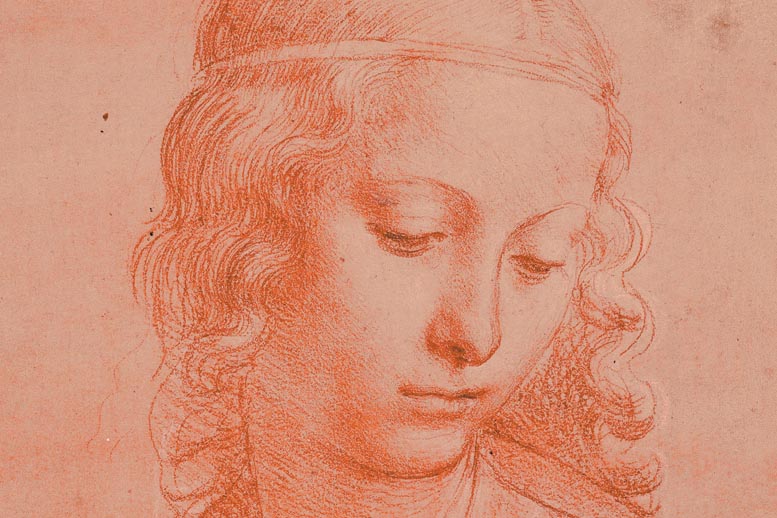 'Cabeza de joven', ca. 1500-1510, obra de Leonardo da Vinci