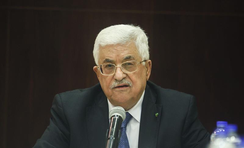 Mahmud Abás, presidente palestino, el pasado 19 de marzo en una reunión de la Organización para la Liberación de Palestina (OLP)