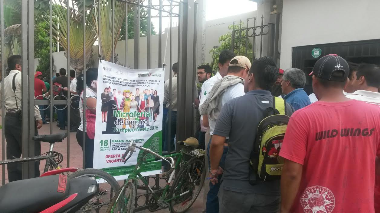 La Microferia del Empleo tuvo lugar en la zona norte de Tampico.