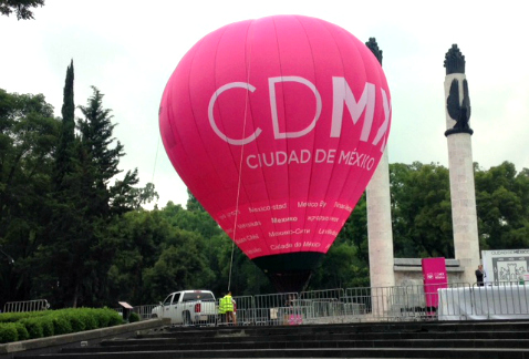 Con el globo aerostático CDMX se pretende promover a la Ciudad de México como destino turístico en Europa, Estados Unidos y en la República Mexicana.