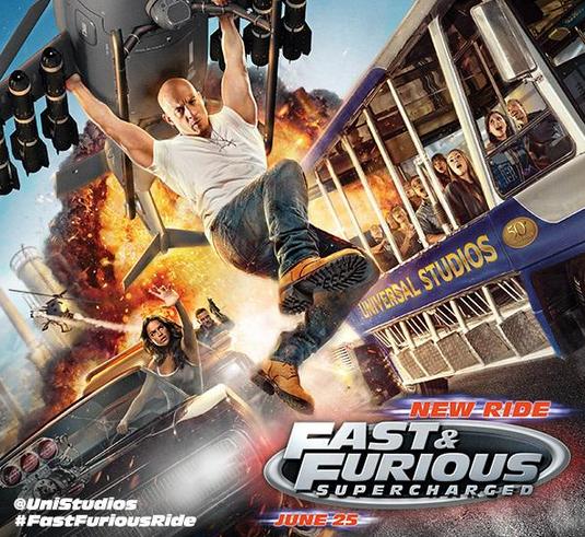 En los estudios Universal se abrió la nueva atracción ‘Fast and furious: Supercharger’.