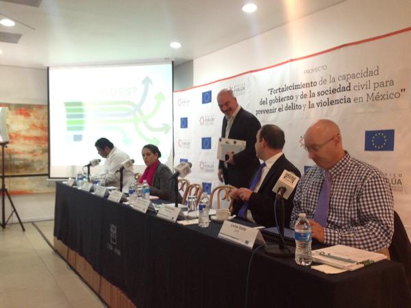 En la presentación del documento “Prevención del delito en México: ¿Cuáles son las prioridades?”.