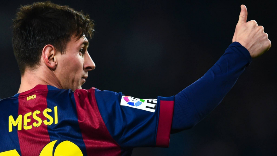 Lionel Messi, delantero argentino del Club Barcelona 
