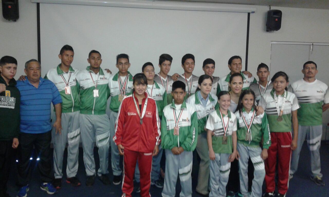 Medallistas laguneros de la Olimpiada Nacional 2015.
