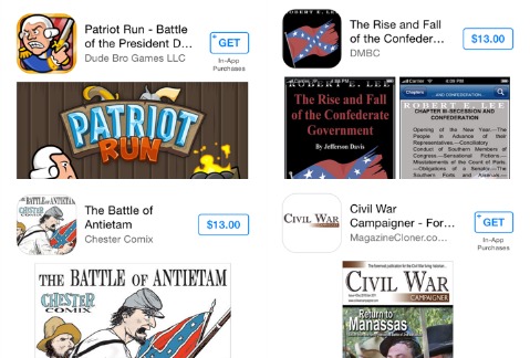 Las apps que usen la bandera confederada de forma ofensiva, serán retiradas. 