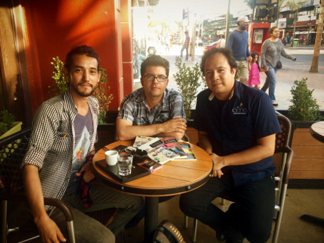 Jesús Montalvo, Christian Durazo y Néstor Robles.