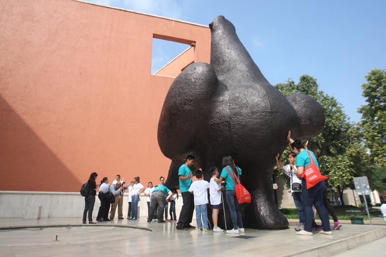 El recorrido dio inicio en La Paloma del museo.