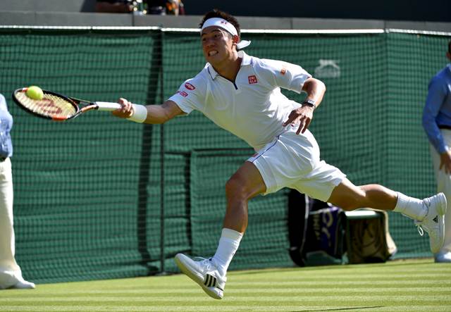 Kei Nishikori avanzó a la segunda ronda de Wimbledon