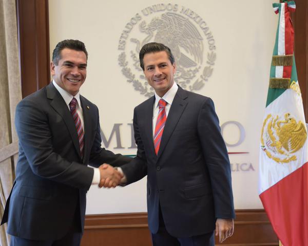 Alejandro Moreno Cárdenas y Enrique Peña Nieto.