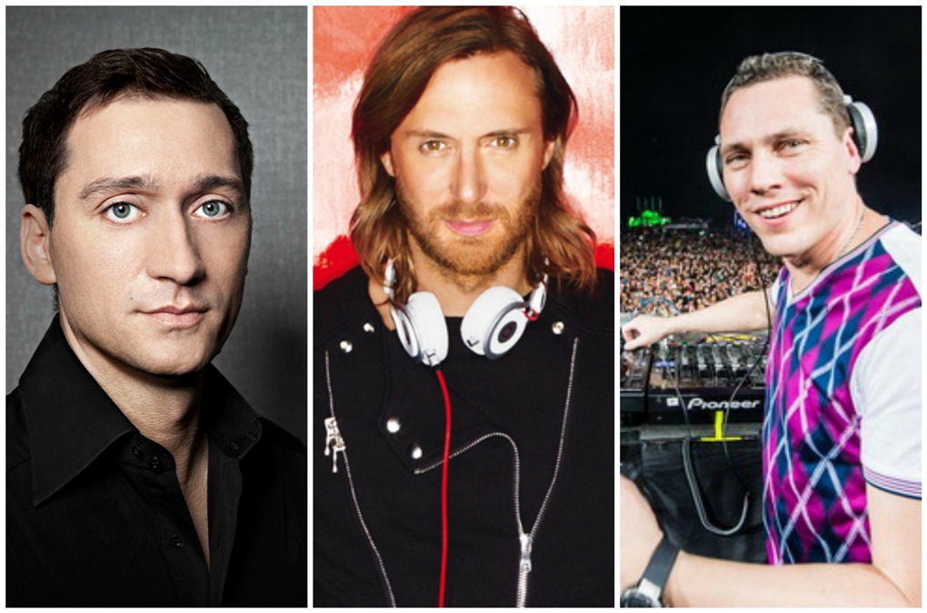 Paul van Dyk, David Guetta y Tiësto. 