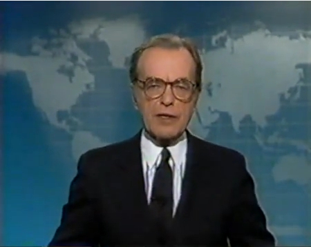 Zabludovsky durante una emisión de su noticiero 24 horas. 