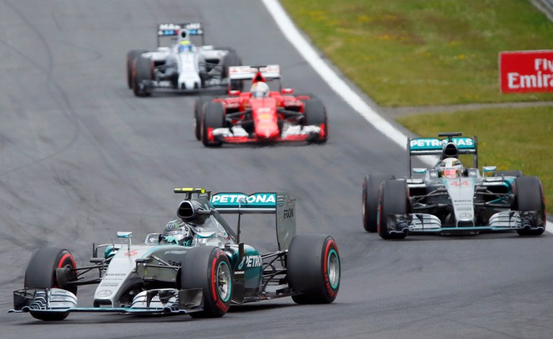 Nico Rosberg superó por 0,07 segundo a Hamilton.