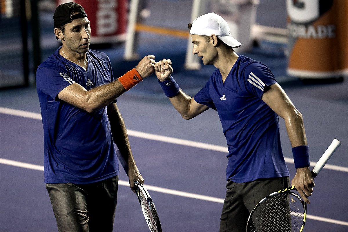Santiago González y Mariusz Fyrstenberg, durante el Abierto de Acapulco 2015 