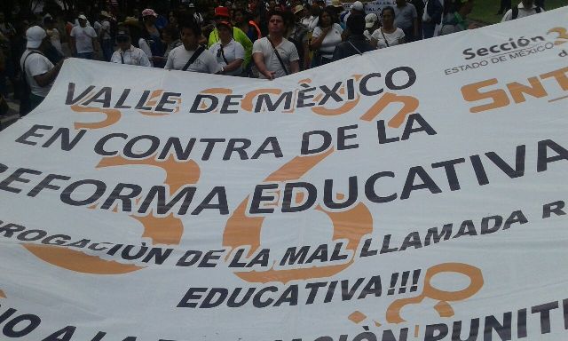 Los docentes están en contra de la evaluación magisterial
