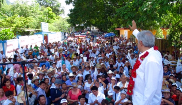 AMLO de gira por Chiapas.