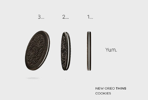 Las Oreo Thins tienen la mitad de grosor que las originales. 