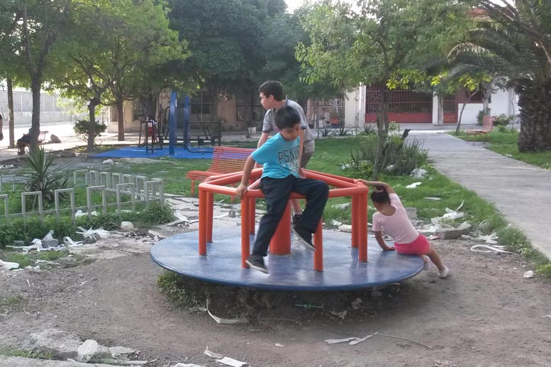 La inseguridad pega en la diversión de los menores. 