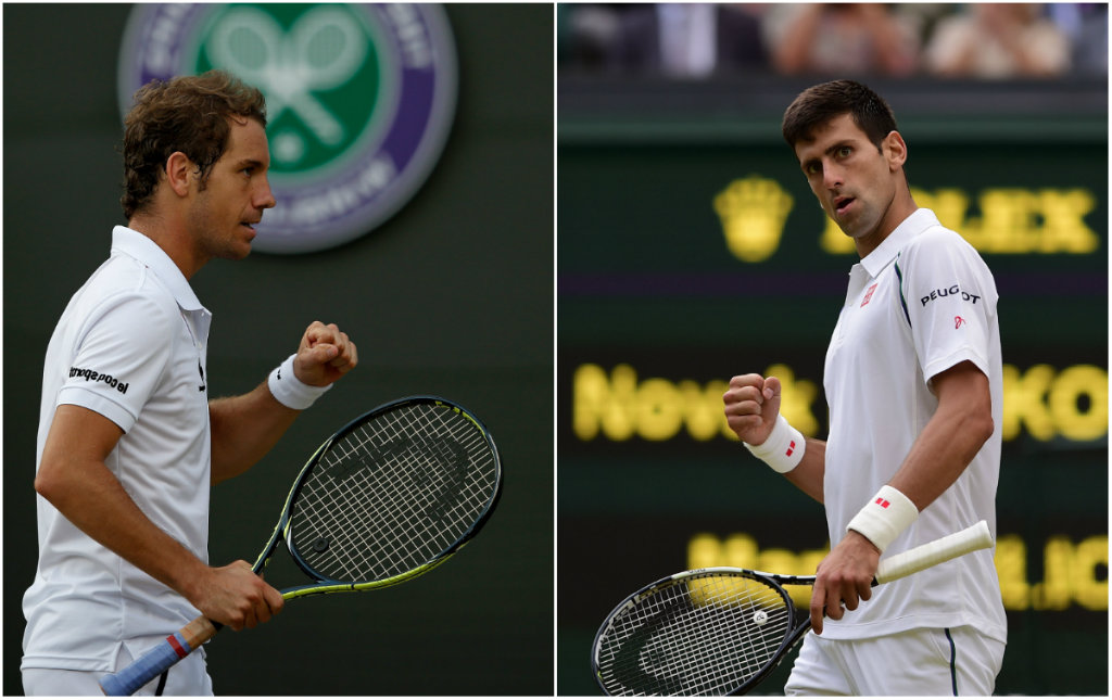 Richard Gasquet y Novak Djokovic, por un boleto a la final 