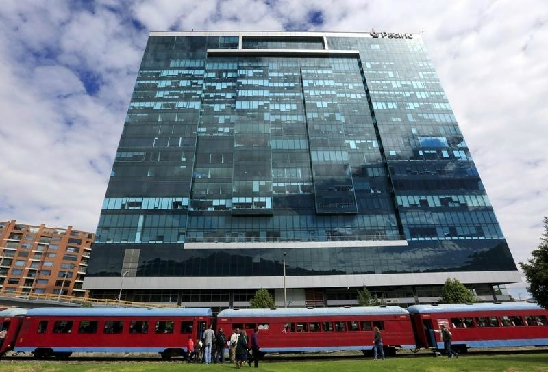 Vista general del edificio de Pacific Rubiales, en Colombia.