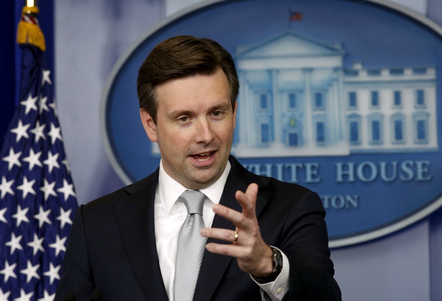 Josh Earnest, portavoz de la Casa Blanca.