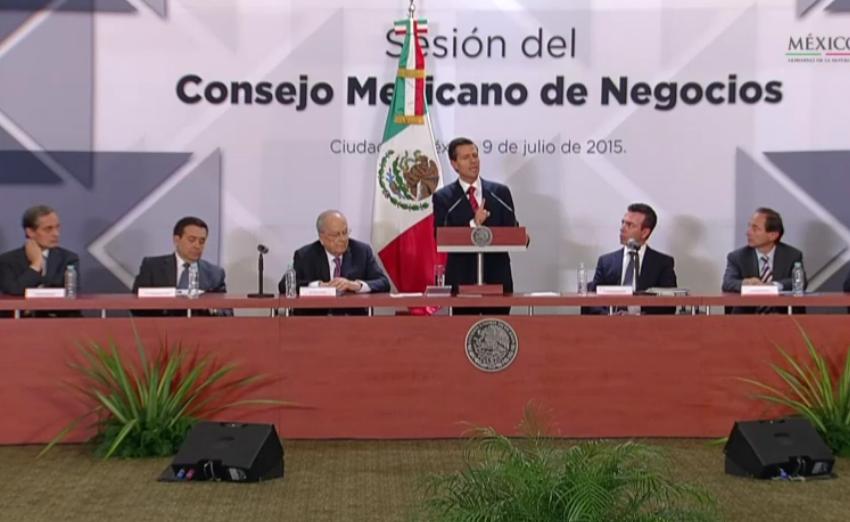 Sesión del Consejo Mexicano de Negocios.