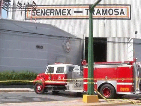 Compañía Transformadores Monterrey (Tramosa), ubicada en la avenida Díaz Ordaz y la calle Francisco I Madero.