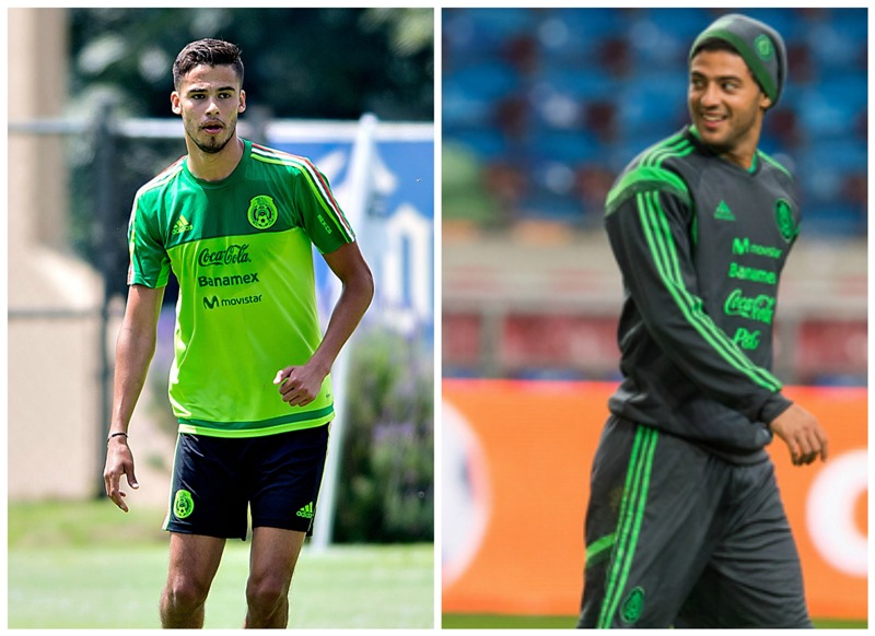 Diego Reyes (izq) y Carlos Vela (der)