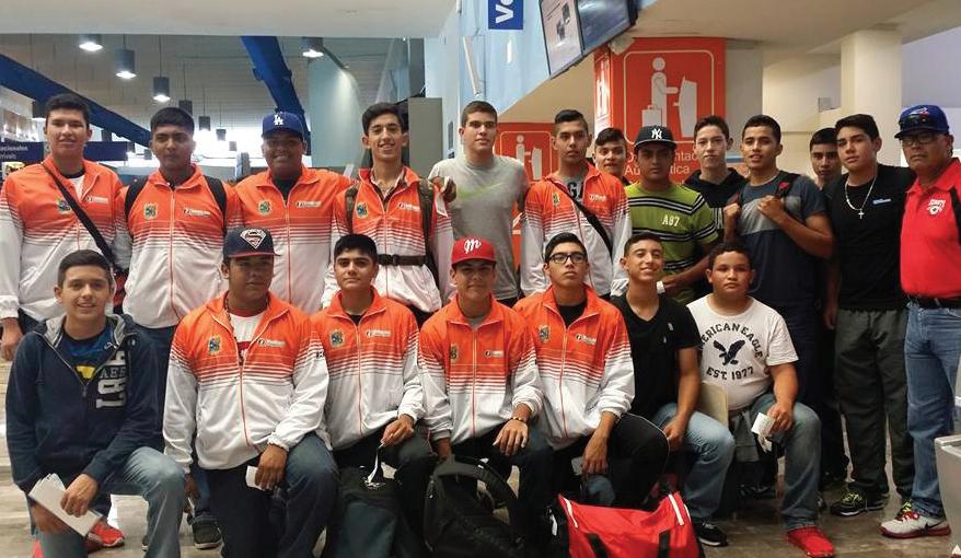 Selección de beisbol de Tamaulipas que alcanzó medalla de plata en ON 2015.