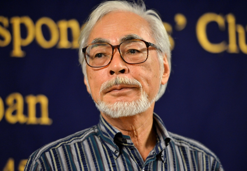 El director de animación japonés Hayao Miyazaki. 