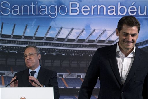 Florentino Pérez e Iker Casillas 