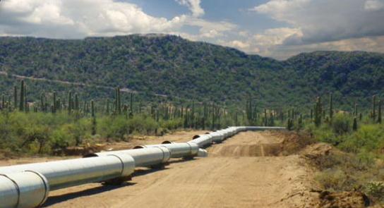 Gasoducto de Aguaprieta, propiedad de IEnova.