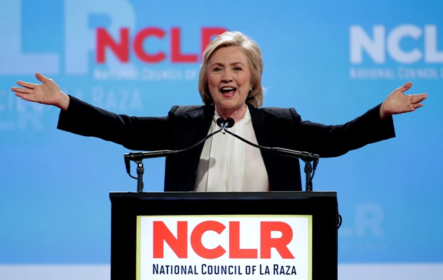 Hillary Clinton, precandidata demócrata a la presidencia de EU.
