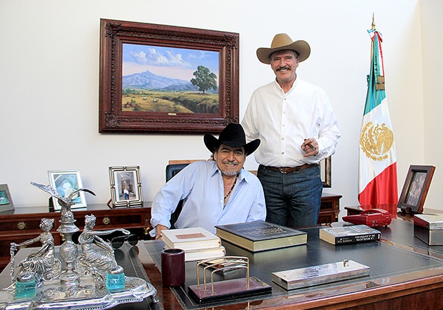 Visita de Joan Sebastian al Centro Fox el 2 de Febrero 2014.