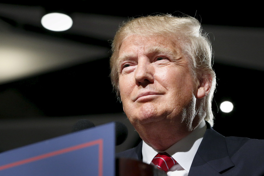 Donald Trump, precandidato republicano, en un evento de campaña.