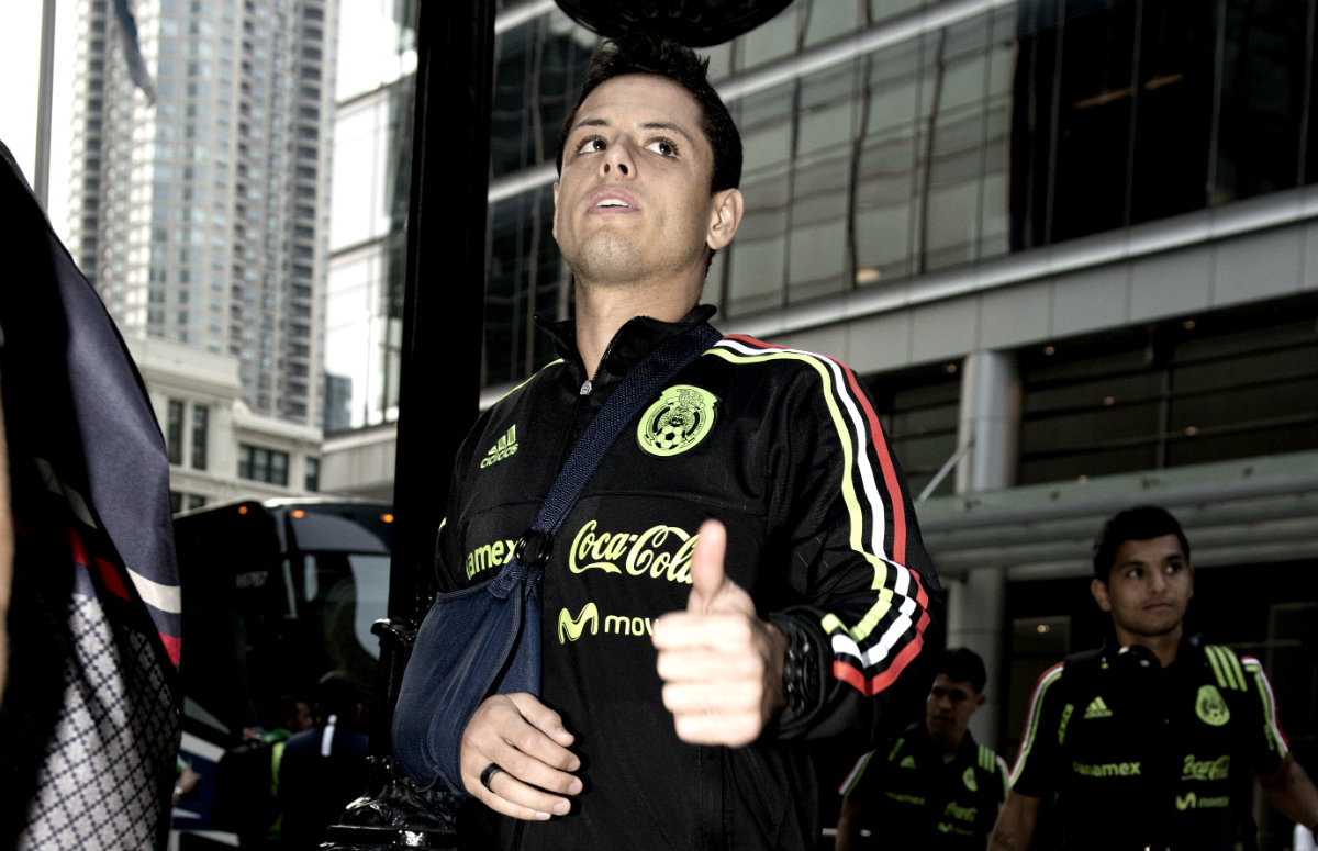 Javier 'Chicharito' Hernández se recupera de una fractura de clavícula derecha