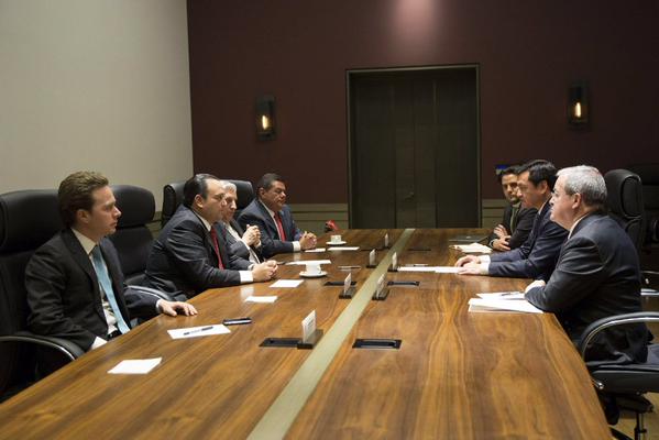 Miguel Ángel Osorio Chong se reunió con los gobernadores Manuel Velasco, Arturo Núñez, Fernando Ortega y Roberto Borge.