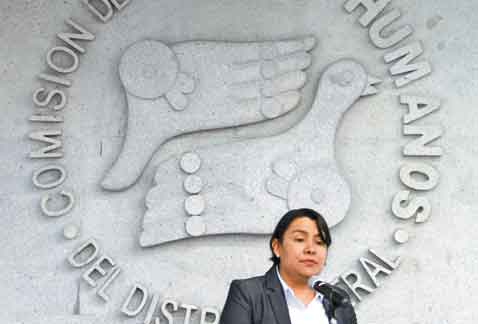 Perla Gómez, titular de la Comisión de Derechos Humanos local.