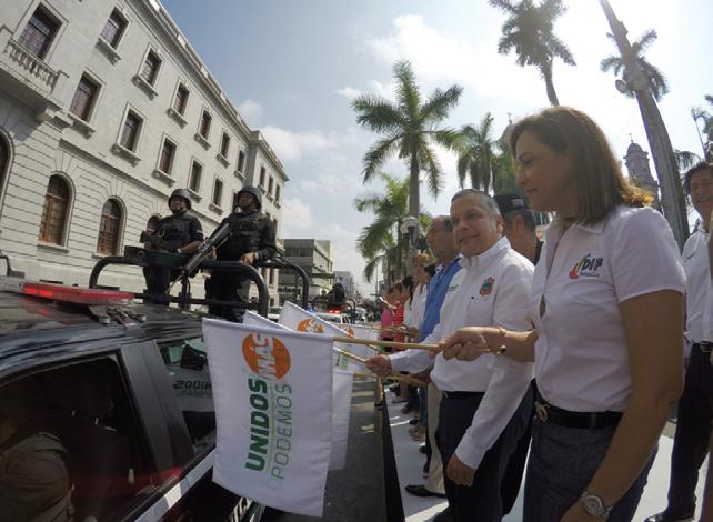 Autoridades municipales dan inicio al operativo vacacional.