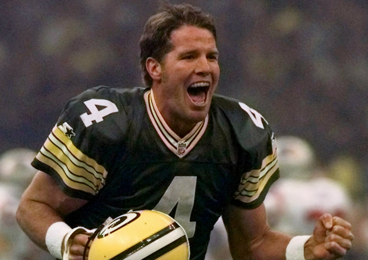 Brett Favre en su época con Packers 